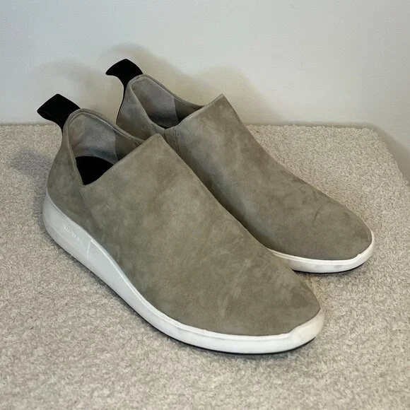 Via Spiga Shoes Via Spiga Marlow Suede Slipon Sneakers Grey